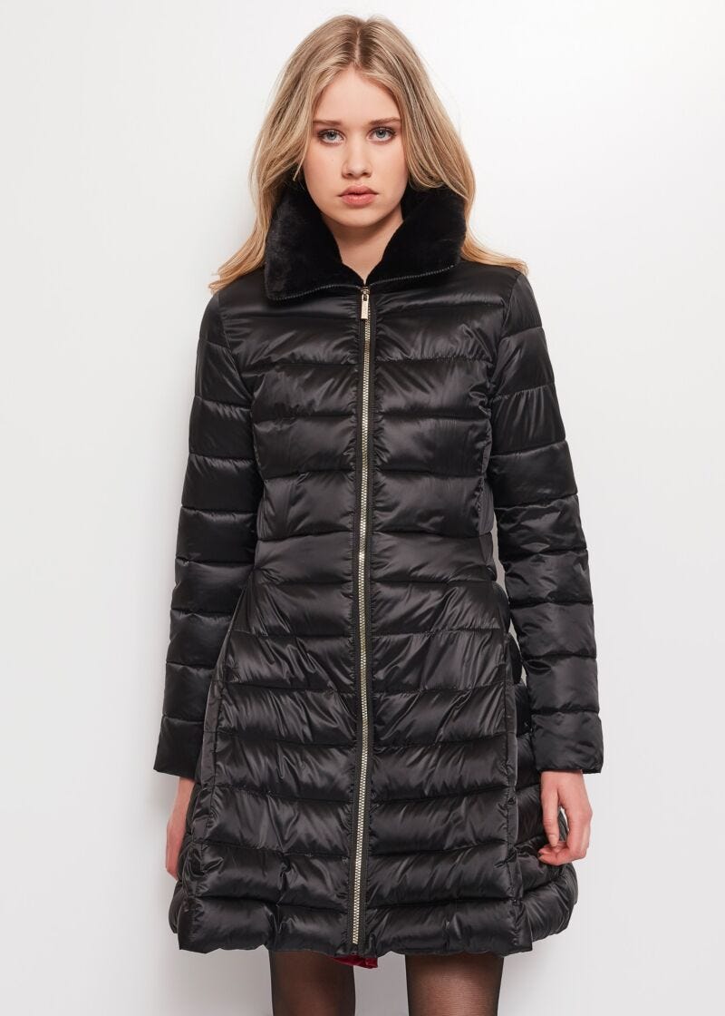 Piumino in nylon trapuntato