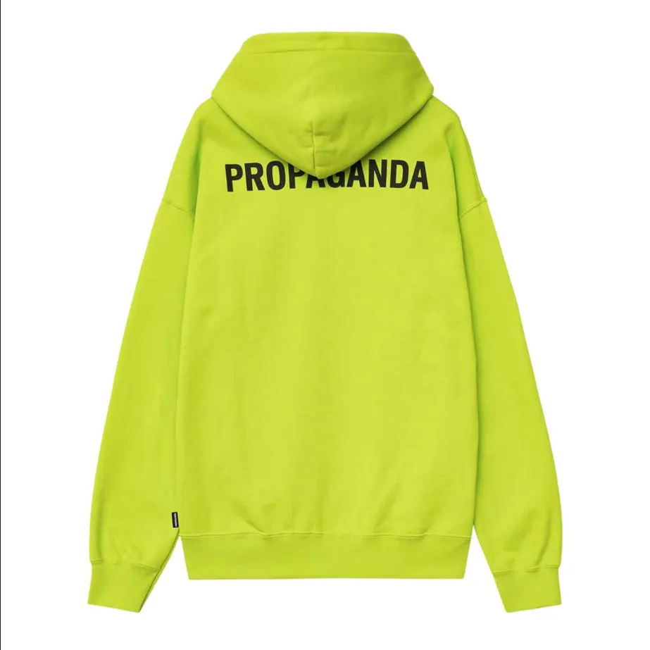 Propaganda Logo Hooded Sweatshirt 21FWPRFE503-29 lime
