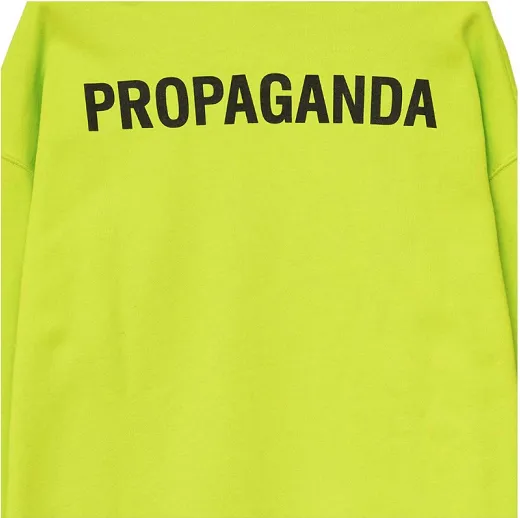Propaganda Logo Hooded Sweatshirt 21FWPRFE503-29 lime