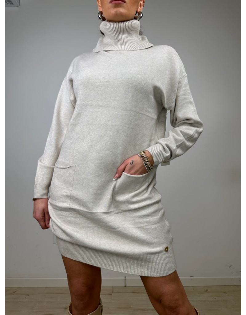 PULL DRESS DANIELA BEIGE