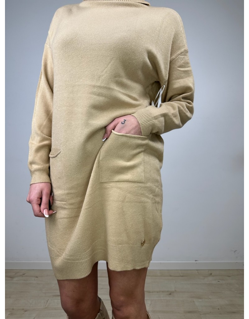 PULL DRESS DANIELA CAMEL