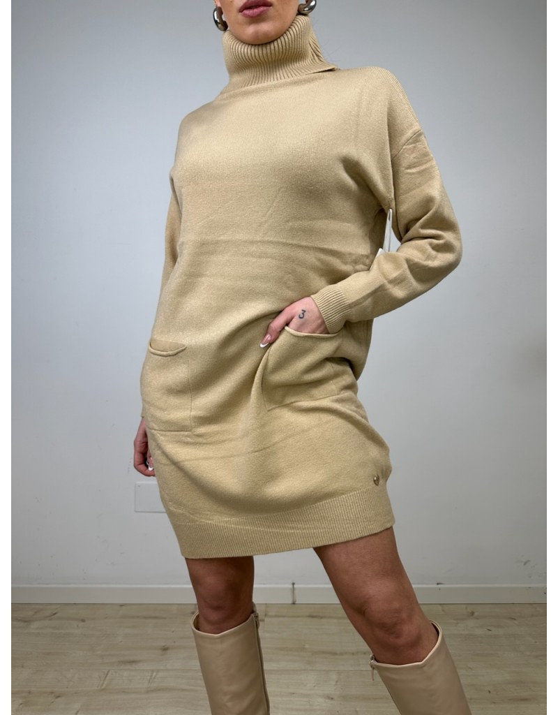 PULL DRESS DANIELA CAMEL
