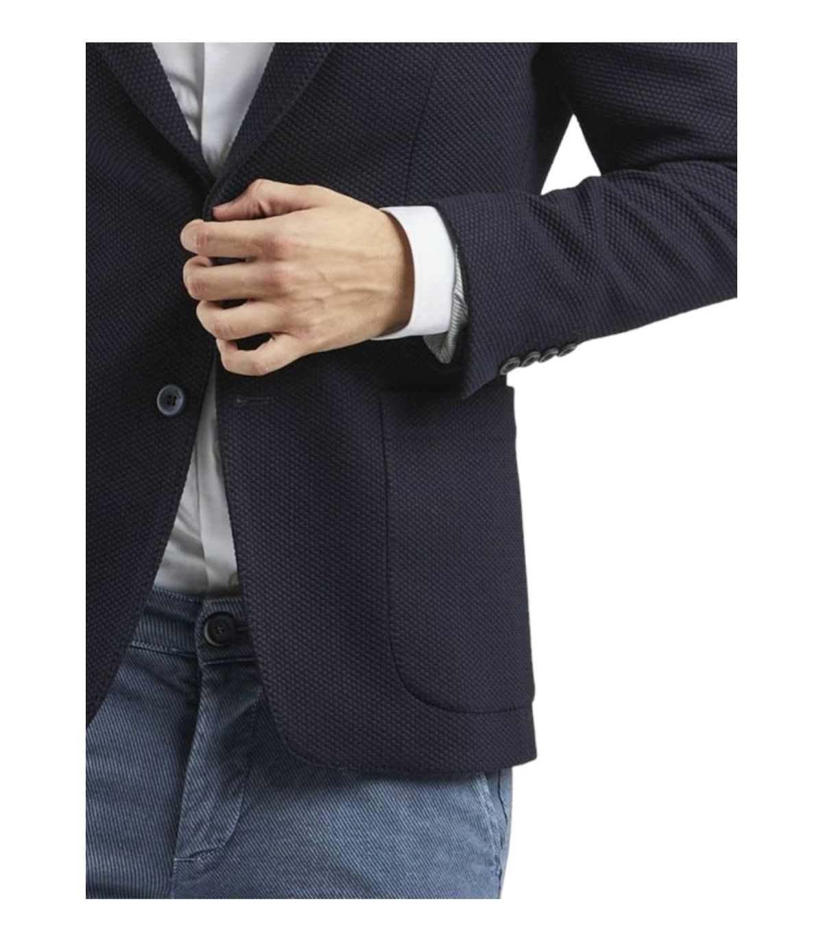 QB24 Uomo Giacca Blazer Due Bottoni Bama
