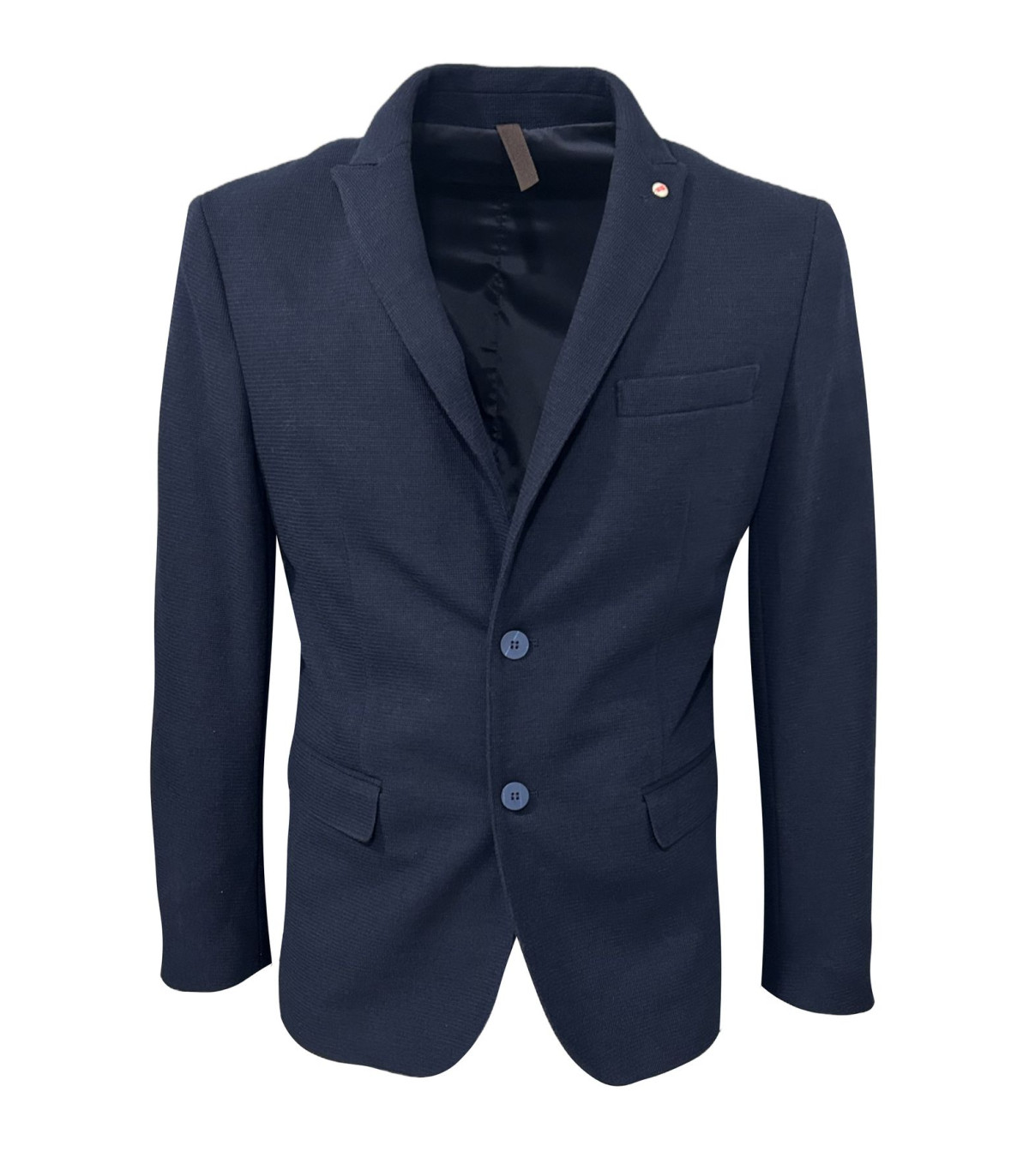 QB24 Uomo Giacca Blazer Due Bottoni Bra