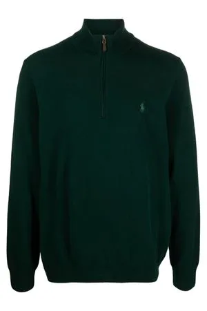 RALPH LAUREN Abbigliamento,Maglieria Maglione in lana verde scuro 