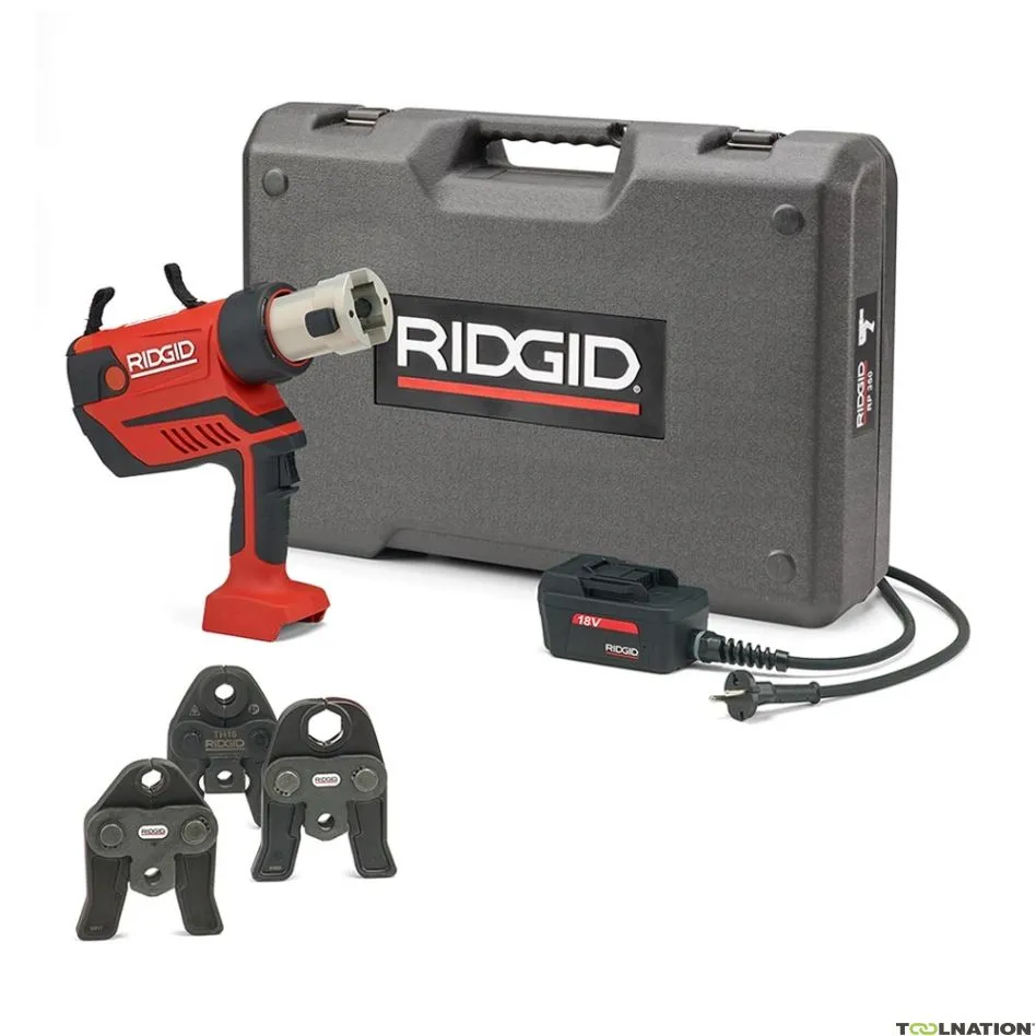 Ridgid 69813 RP350-C Kit Standard 12 - 108 mm set base Pinze per pressatura 230V + 3 ganasce M 15-22-28