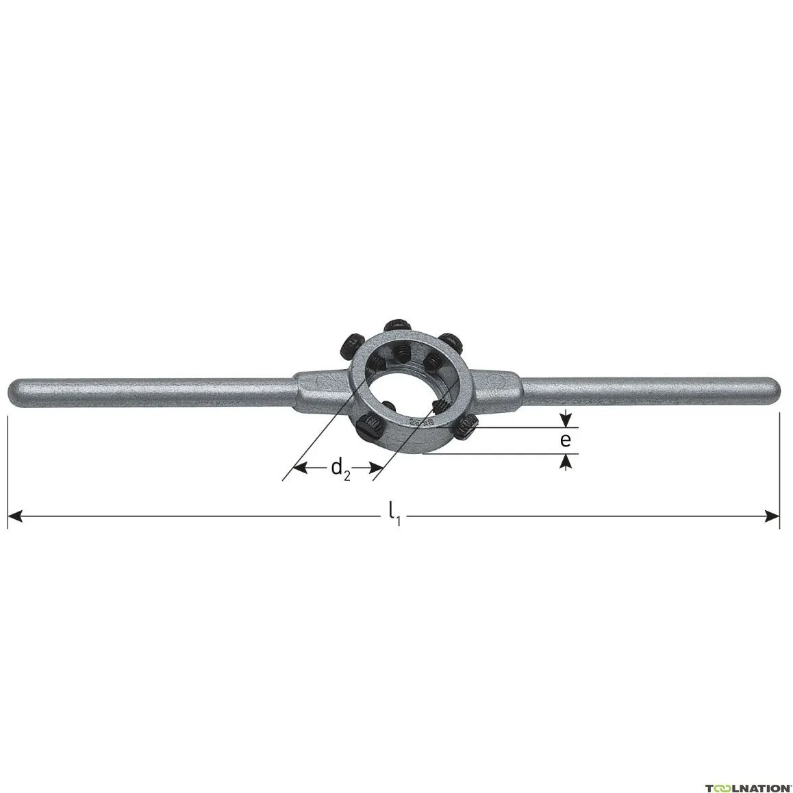 Rotec 380.3814 Supporto per piastra di taglio DIN 225 38 x 14 (M12-M14)