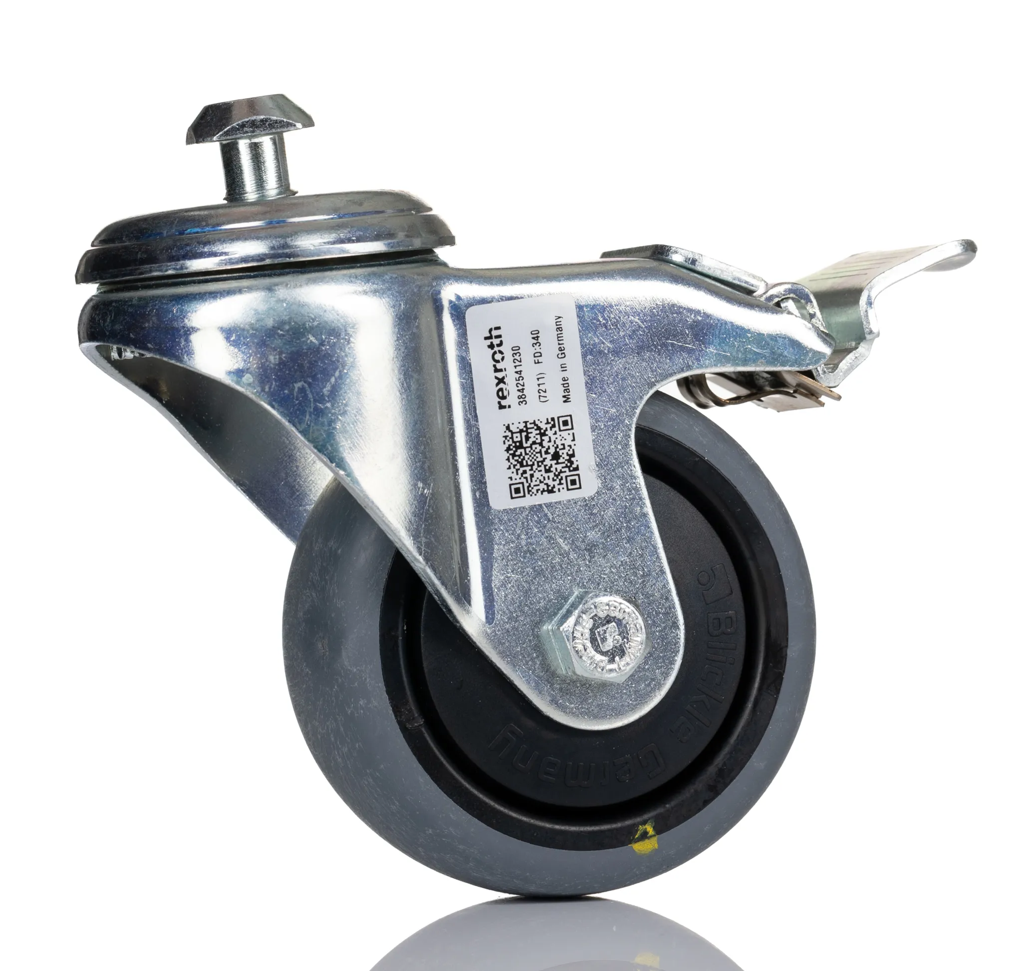 Rotelle Plastica Bosch Rexroth 3842541230, 80mm Profilo struttura, 10mm, filettatura M12