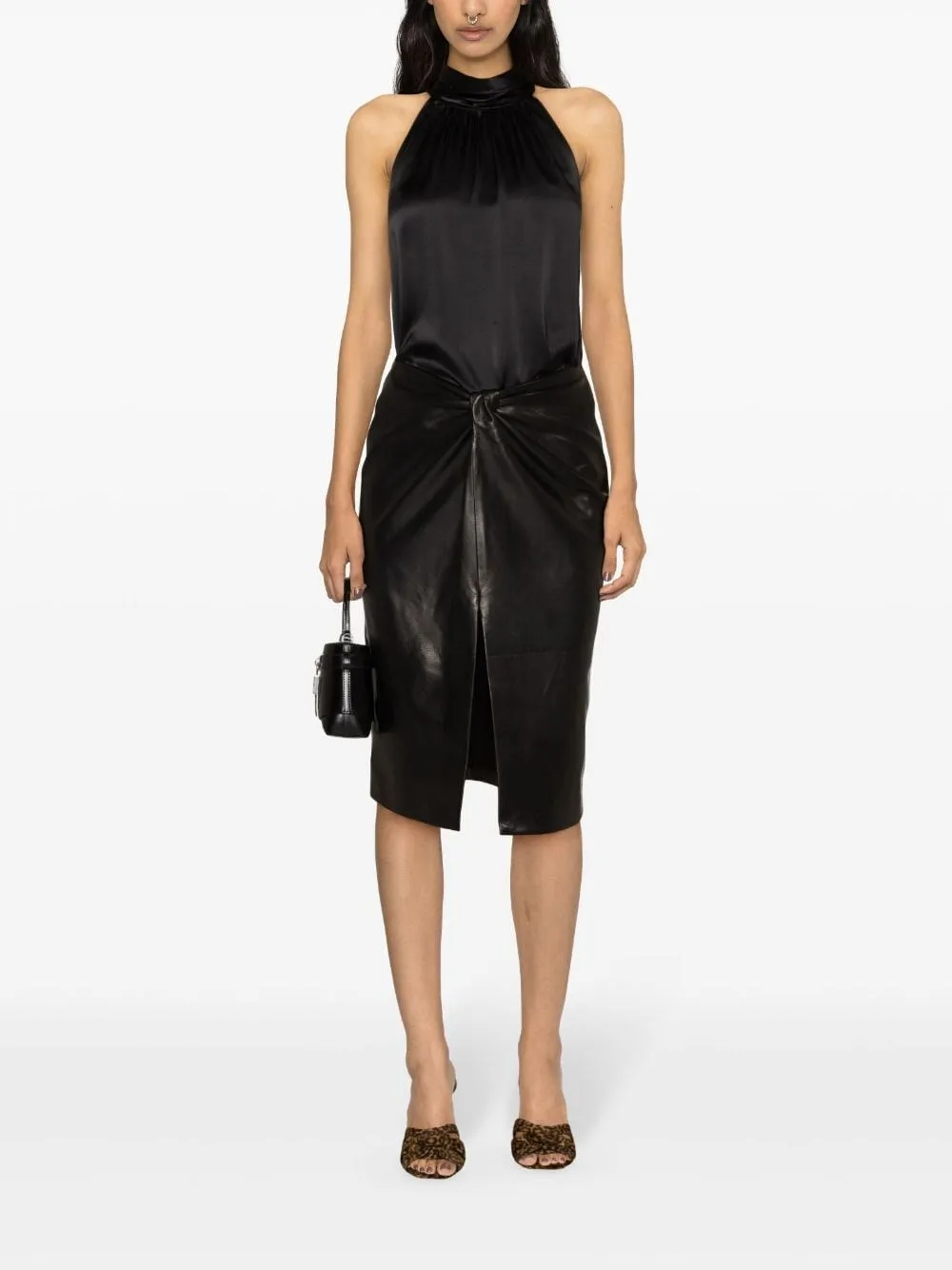   Saint Laurent  Gonna in nappa  