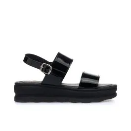 Sandali neri con suola platform