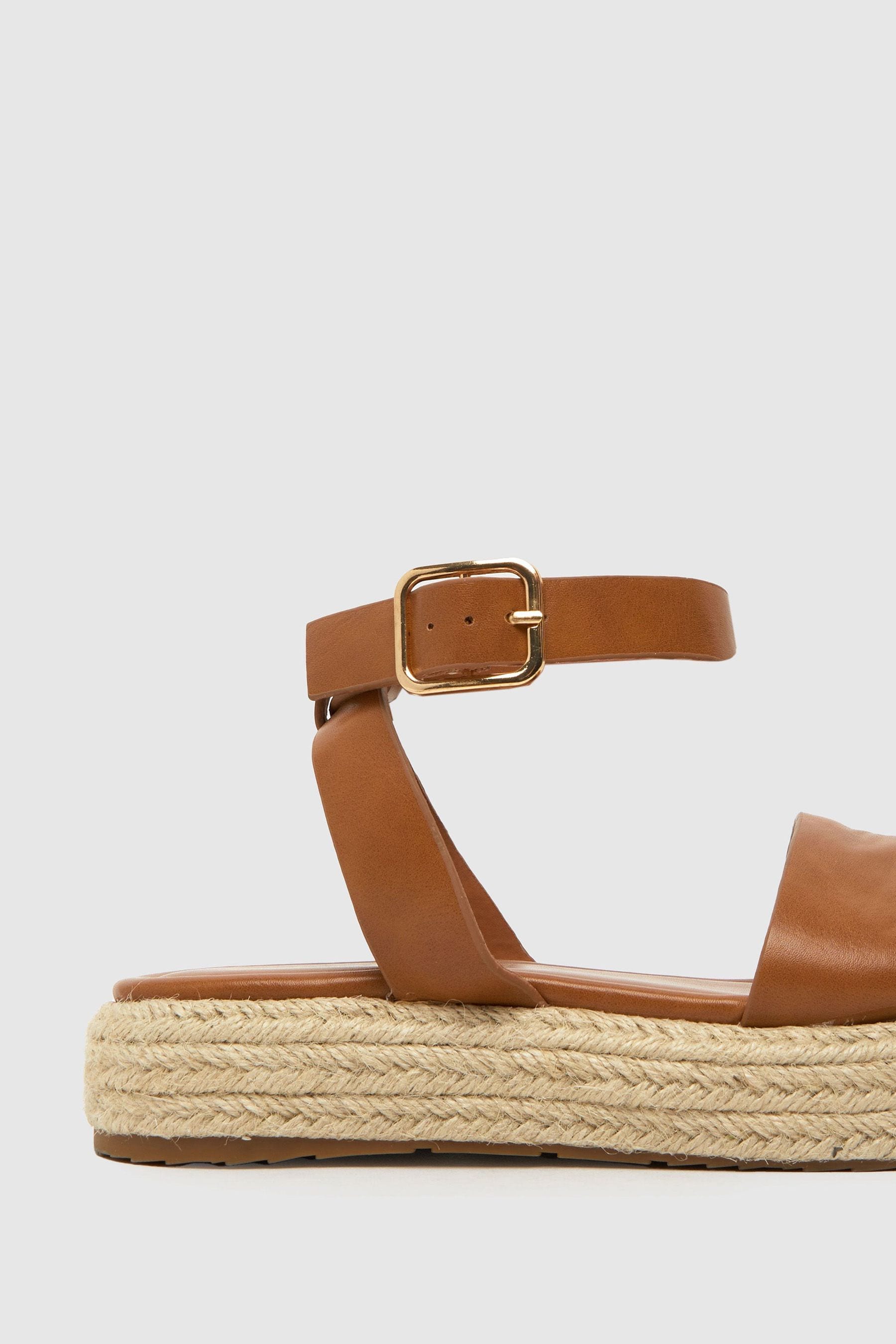 Schuh - Marrone stile espadrillas basse - Sandali