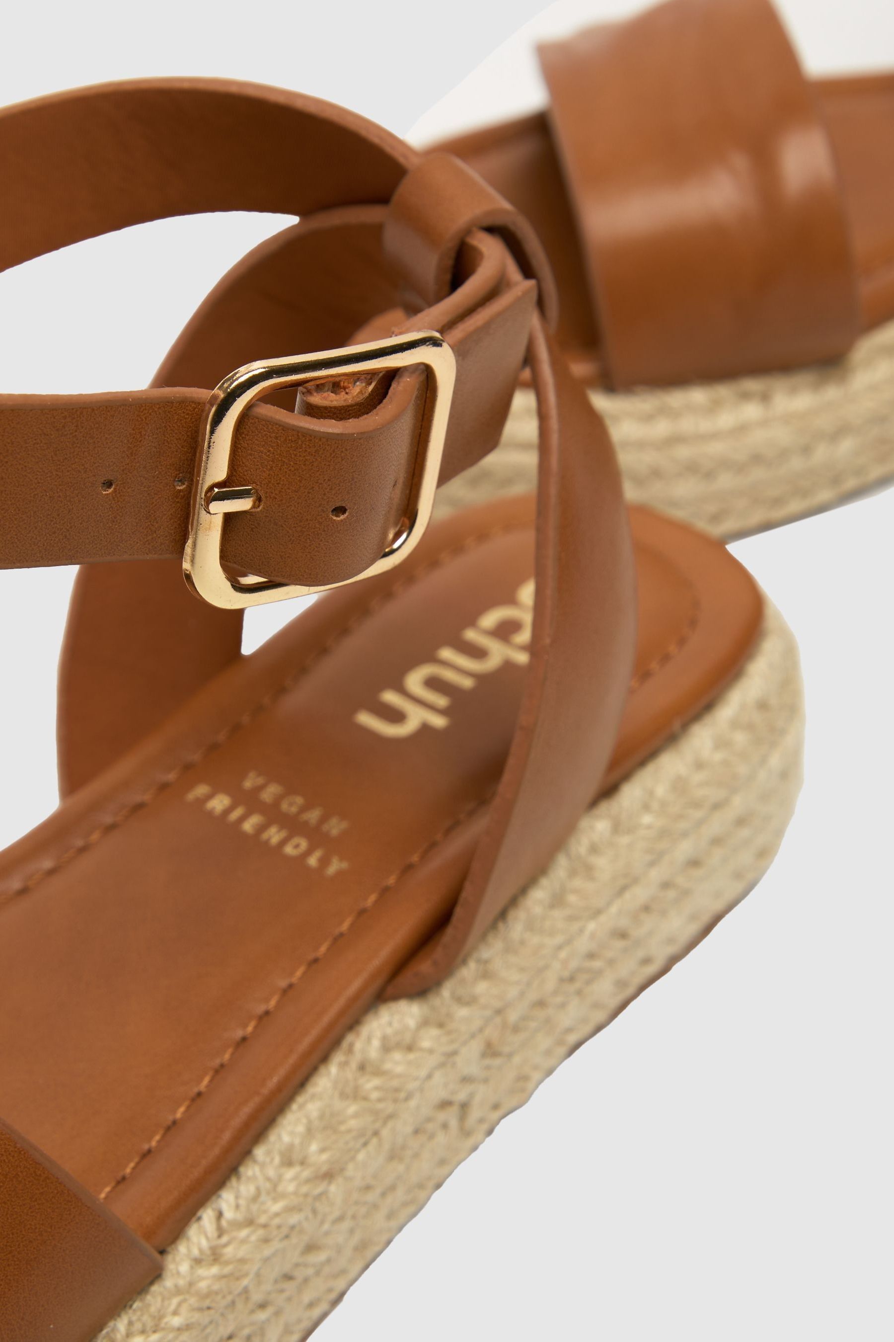 Schuh - Marrone stile espadrillas basse - Sandali
