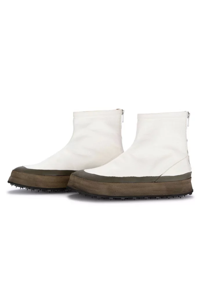 SHOTO | TRONCHETTI SNOW FIX PELLE BIANCO VERDE