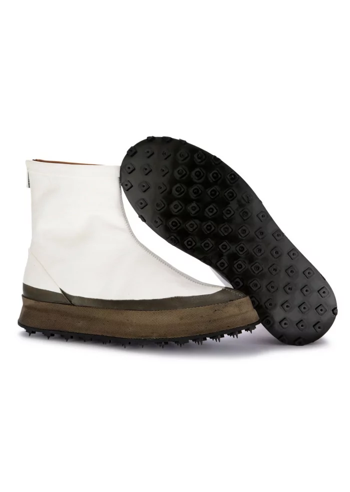 SHOTO | TRONCHETTI SNOW FIX PELLE BIANCO VERDE