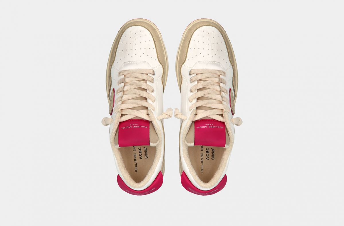 SNEAKERS Donna PHILIPPE MODEL PARIS LYLD CX04 - LYON BLANC FUCSIA