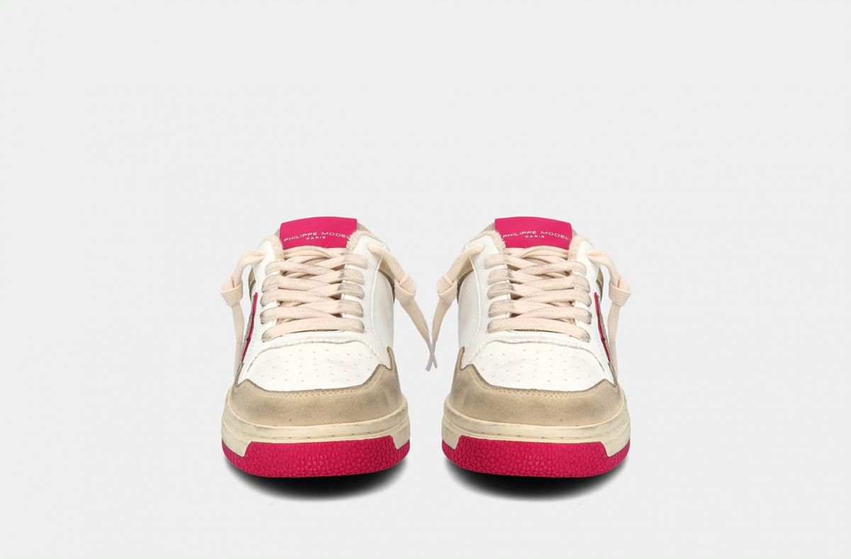 SNEAKERS Donna PHILIPPE MODEL PARIS LYLD CX04 - LYON BLANC FUCSIA
