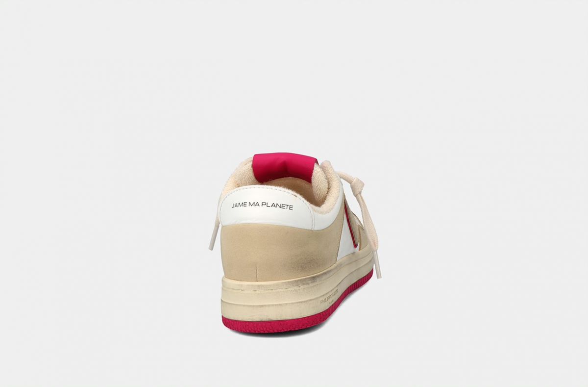 SNEAKERS Donna PHILIPPE MODEL PARIS LYLD CX04 - LYON BLANC FUCSIA
