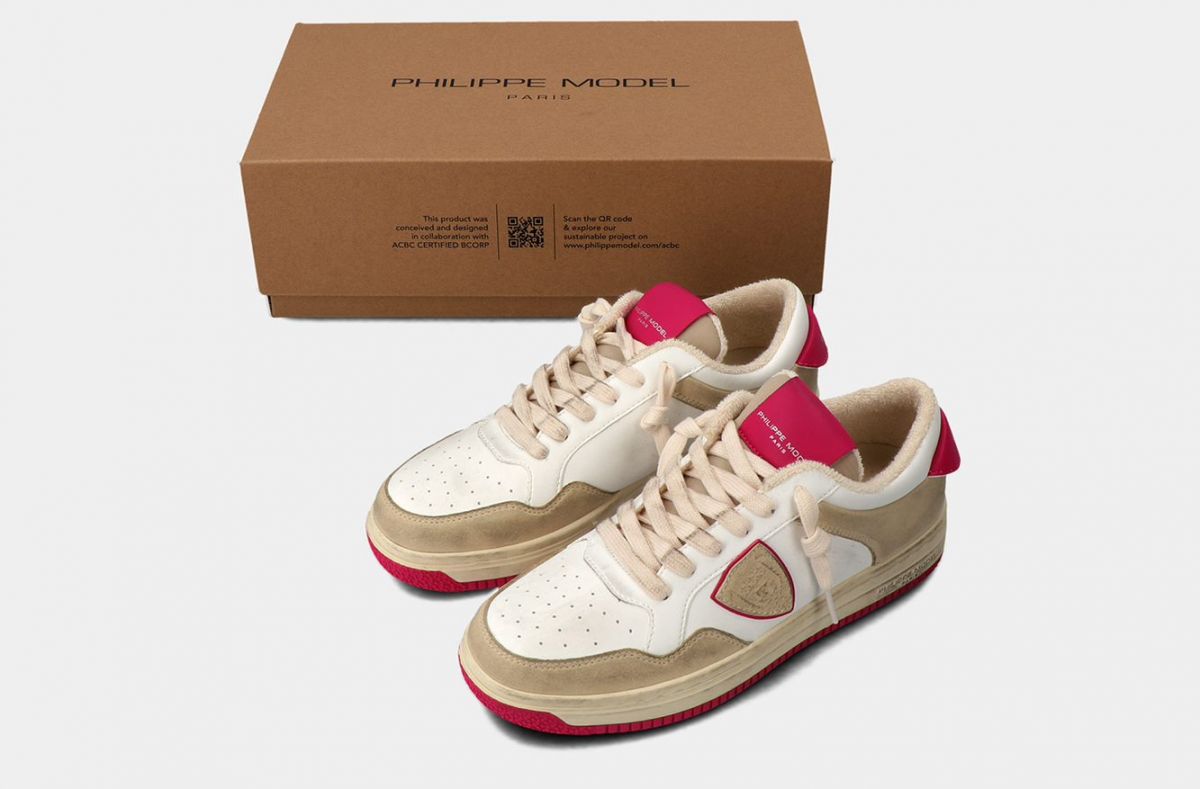 SNEAKERS Donna PHILIPPE MODEL PARIS LYLD CX04 - LYON BLANC FUCSIA