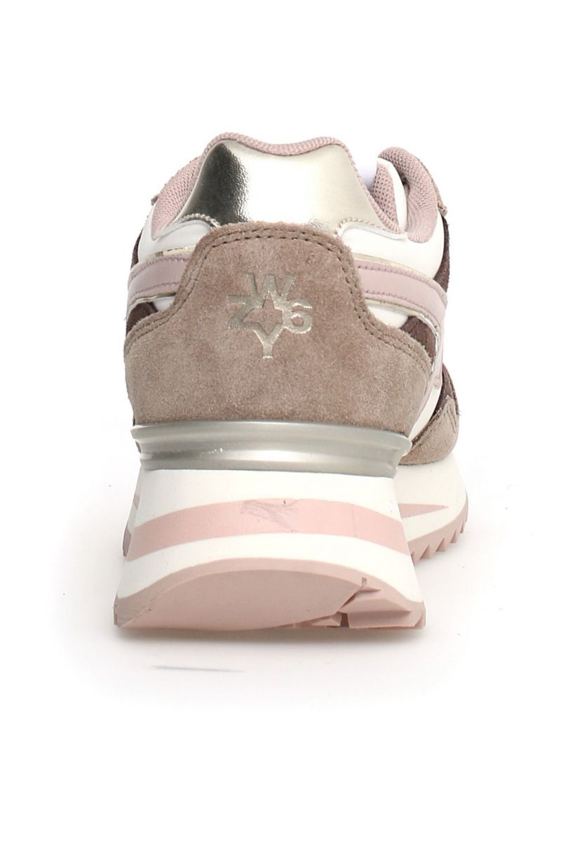 SNEAKERS Donna W6YZ YAK-W. 2016528 23 3D21 TAUPE/BONE/CIPRIA