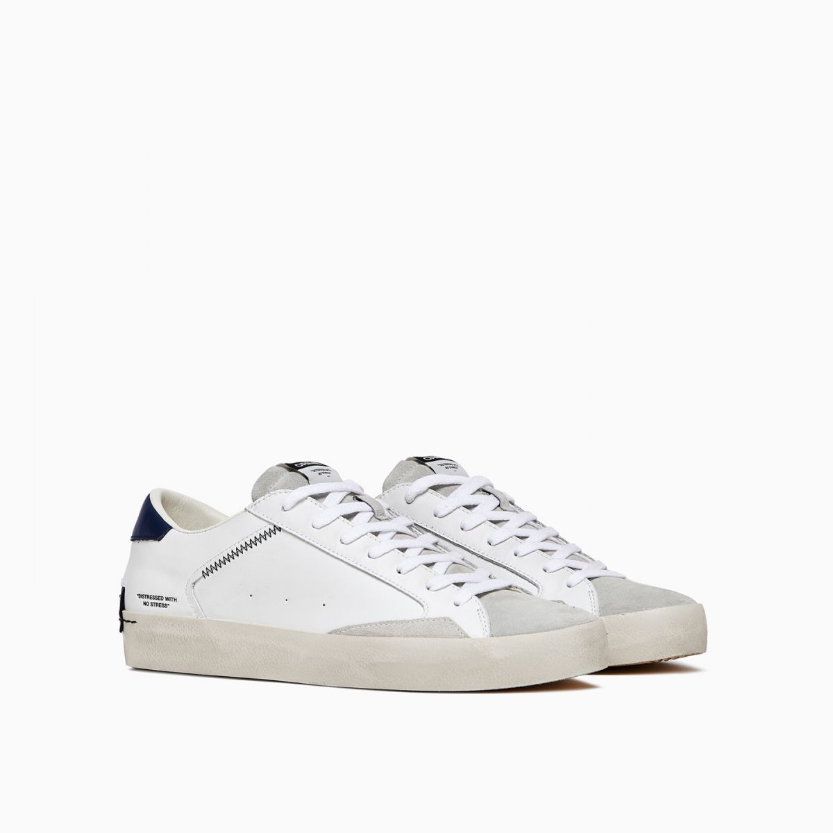 SNEAKERS Uomo CRIME LONDON DISTRESSED 17004 PP6 WHITE/SKY