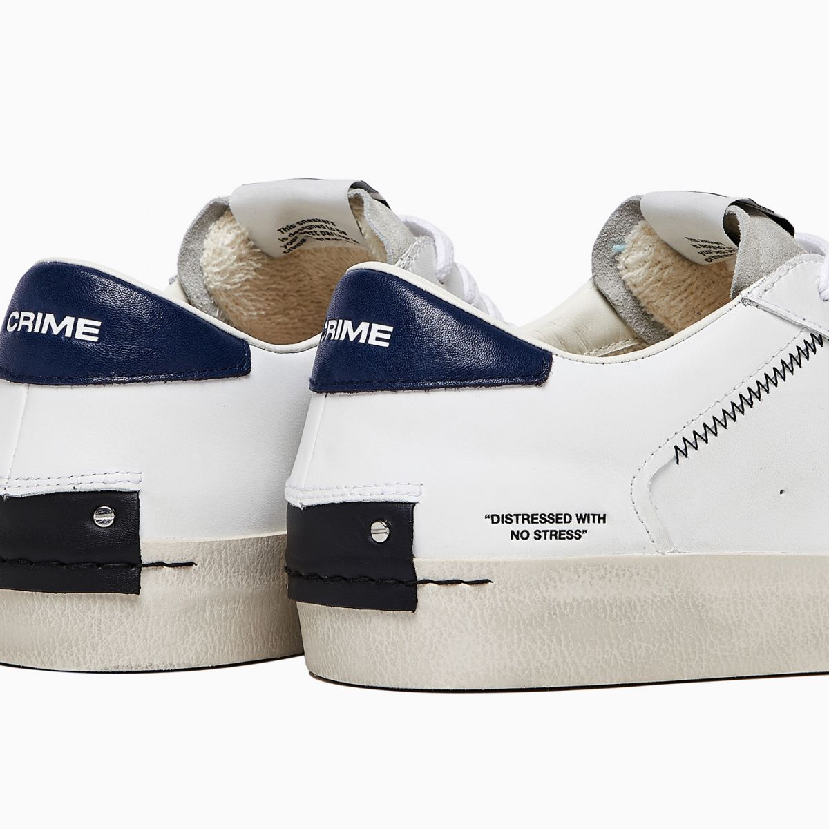 SNEAKERS Uomo CRIME LONDON DISTRESSED 17004 PP6 WHITE/SKY