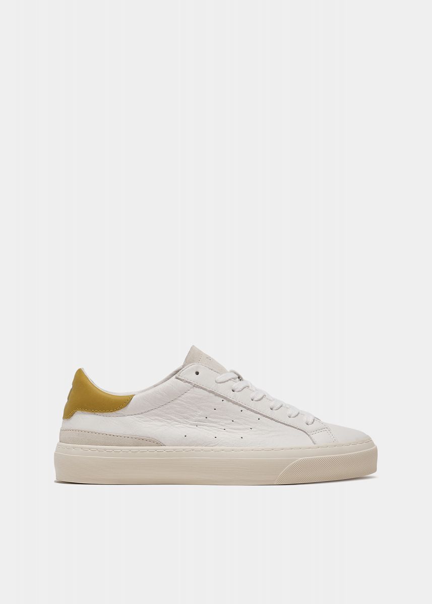 SNEAKERS Uomo DATE M381-SO-CA-HY SONICA CALF WHITE/YELLOW