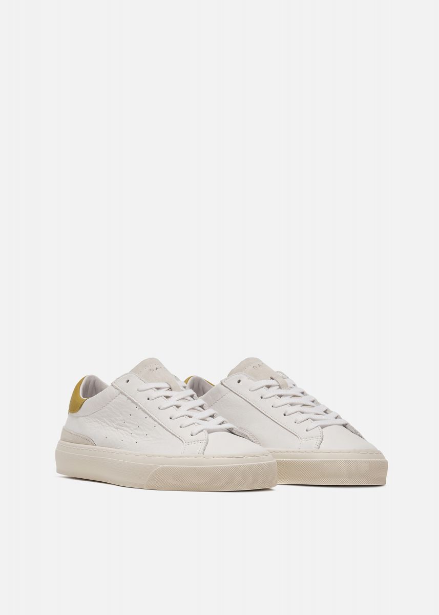 SNEAKERS Uomo DATE M381-SO-CA-HY SONICA CALF WHITE/YELLOW