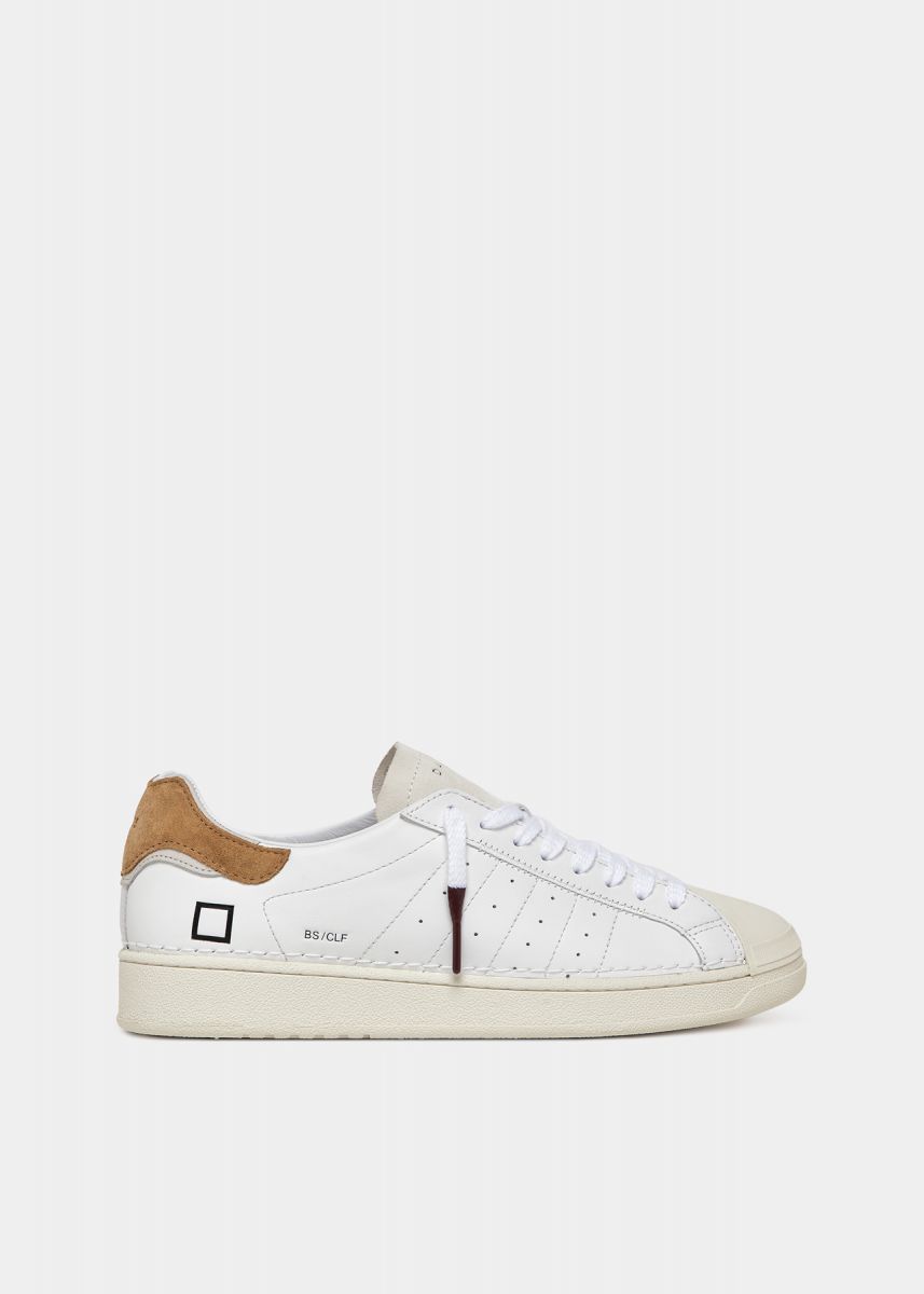 SNEAKERS Uomo DATE M401-BA-CA-WI - BASE WHITE CUOIO