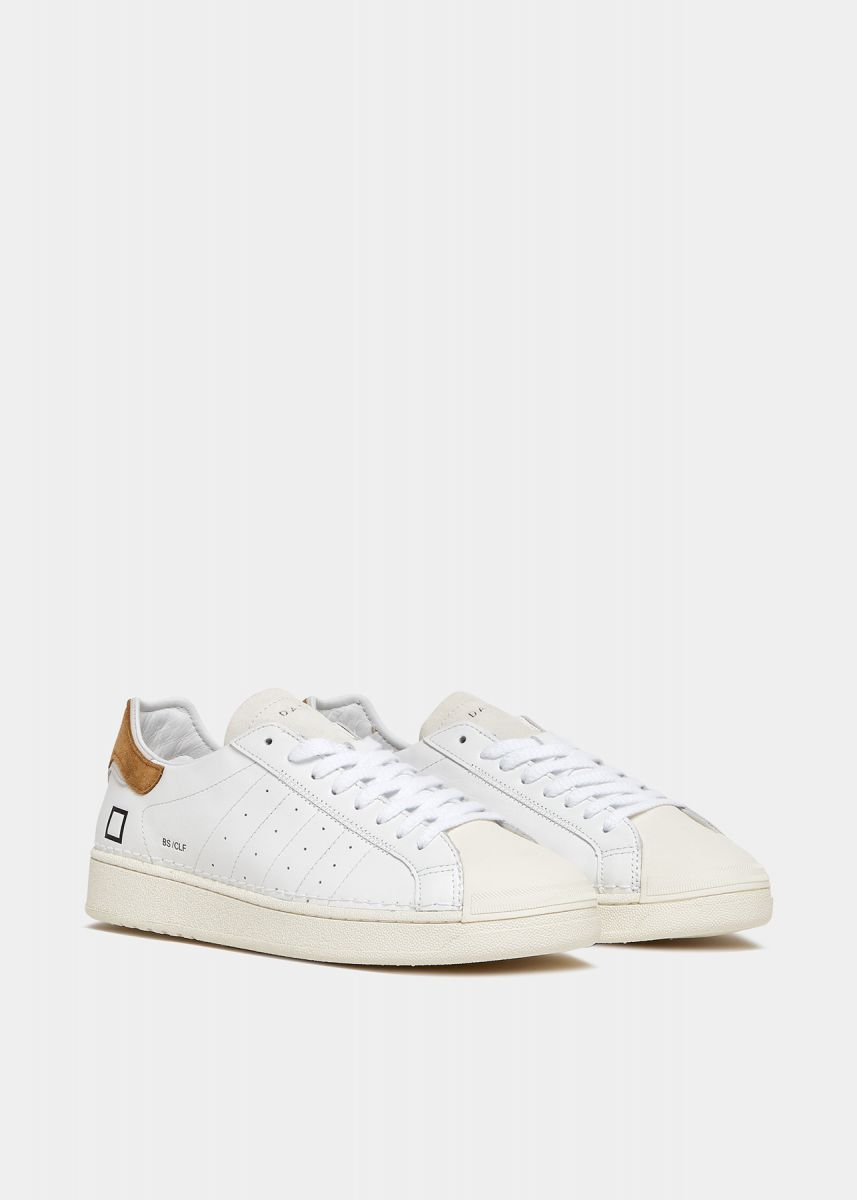 SNEAKERS Uomo DATE M401-BA-CA-WI - BASE WHITE CUOIO
