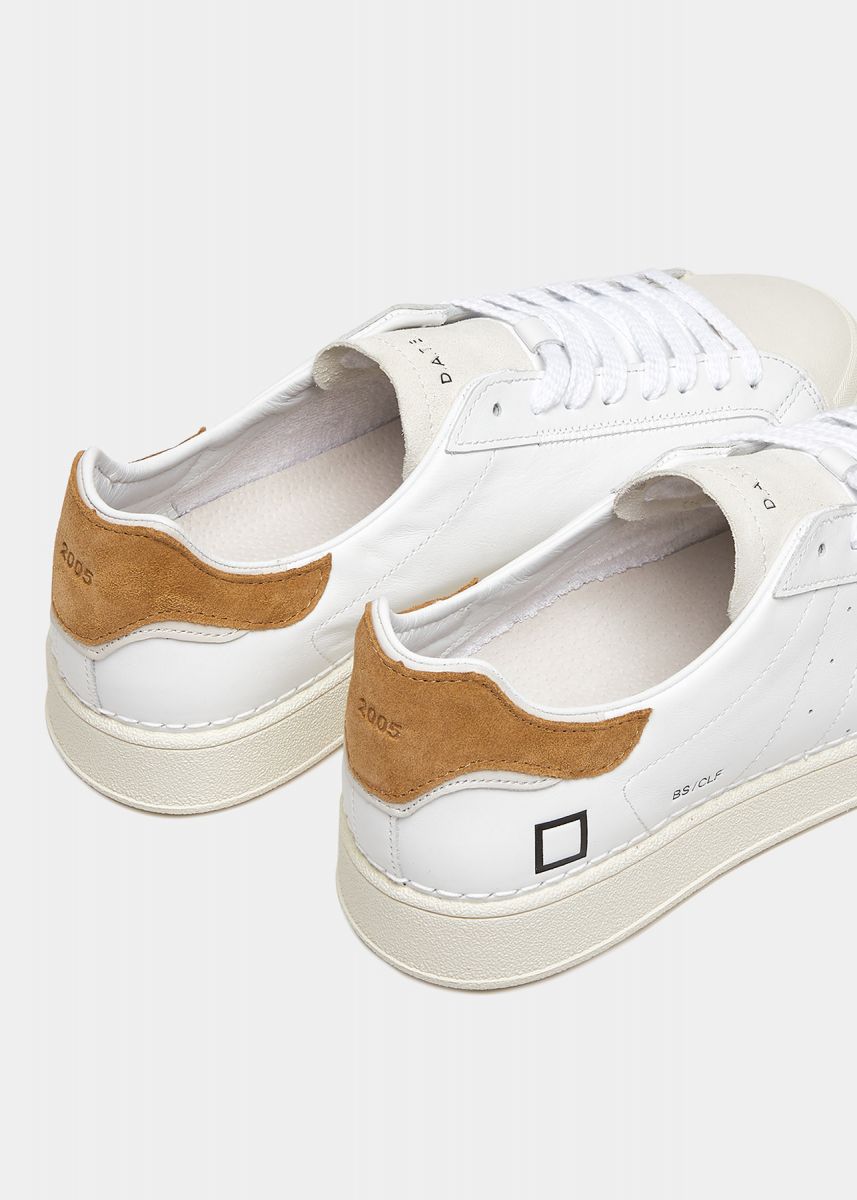 SNEAKERS Uomo DATE M401-BA-CA-WI - BASE WHITE CUOIO