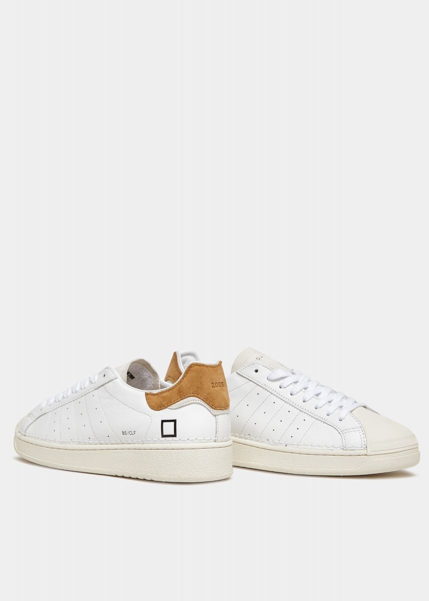 SNEAKERS Uomo DATE M401-BA-CA-WI - BASE WHITE CUOIO