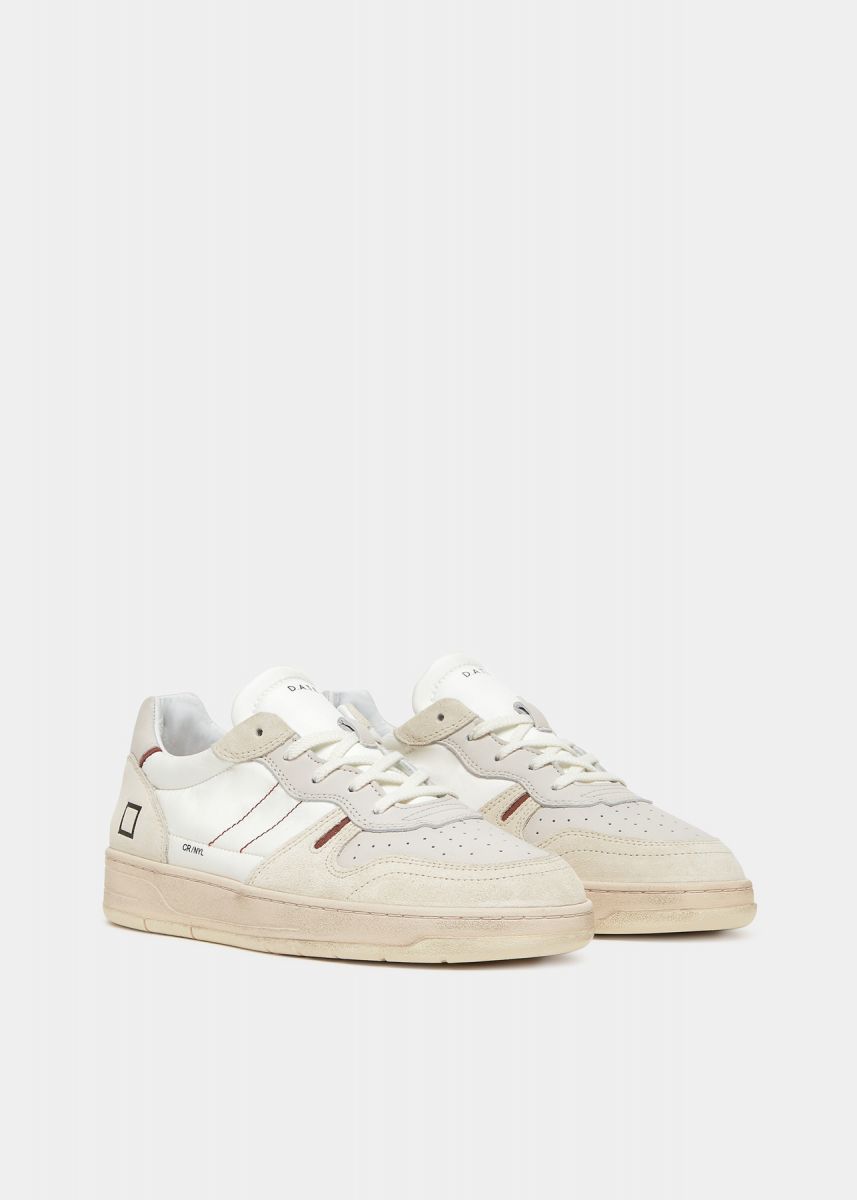 SNEAKERS Uomo DATE M401-C2-NY-WI - COURT 2.0 WHITE RED