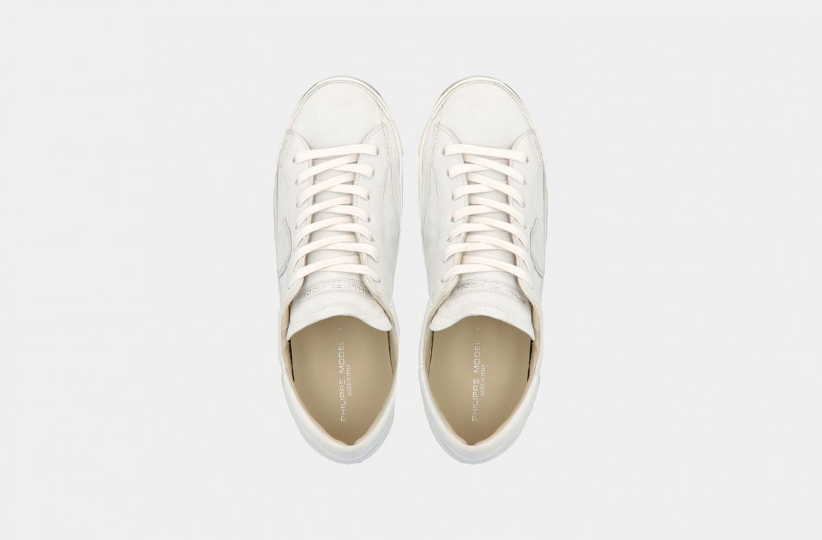 SNEAKERS Uomo PHILIPPE MODEL PARIS PRLU 1012 PARIX X BASIC BLANC