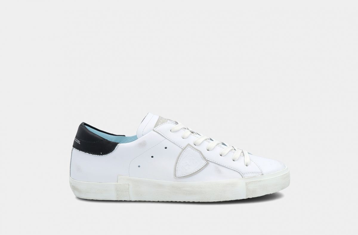 SNEAKERS Uomo PHILIPPE MODEL PARIS PRLU V022 PARIS X VEAU BLANC - NOIR