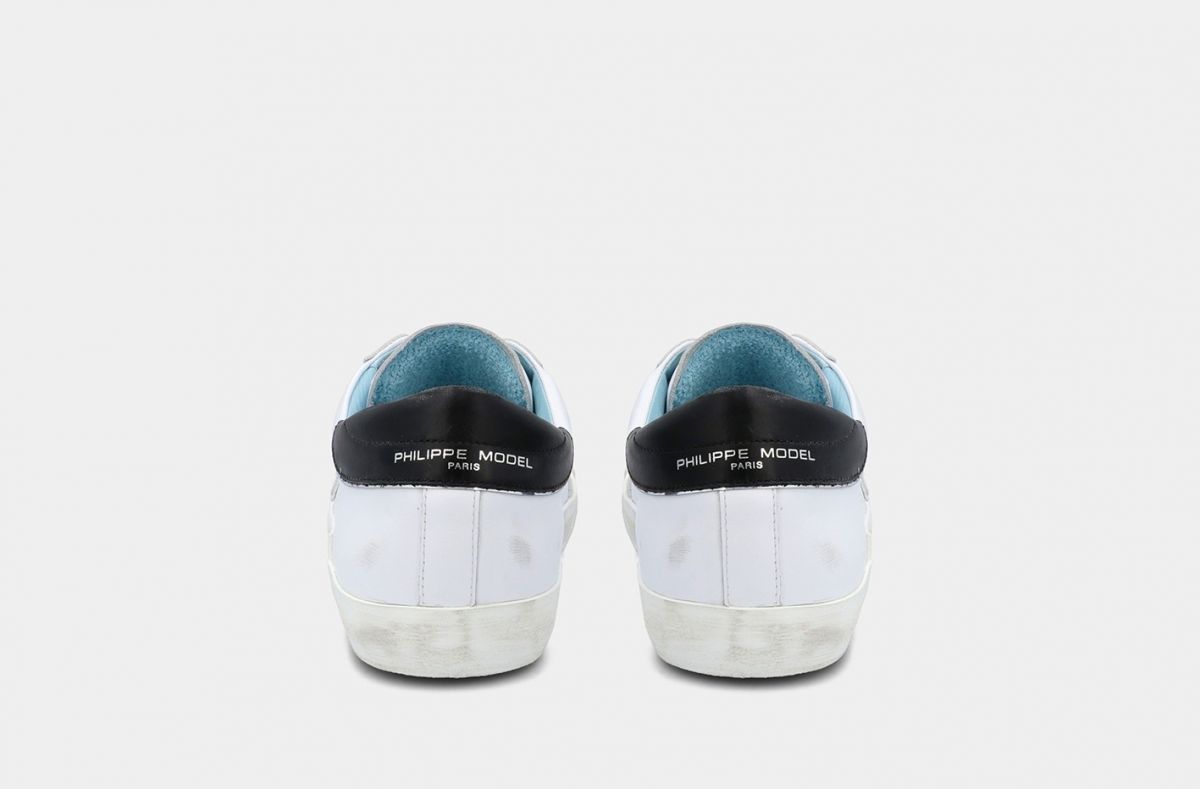 SNEAKERS Uomo PHILIPPE MODEL PARIS PRLU V022 PARIS X VEAU BLANC - NOIR