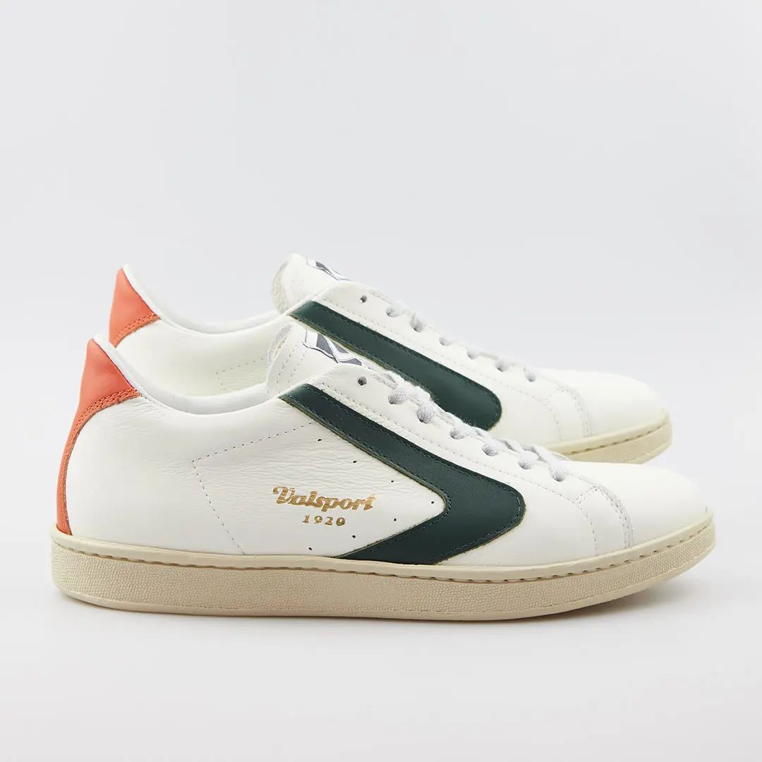 SNEAKERS Uomo VALSPORT 1920 TOURNAMENT MIX - VT2491M BIANCO EVERGREEN ARANCIO