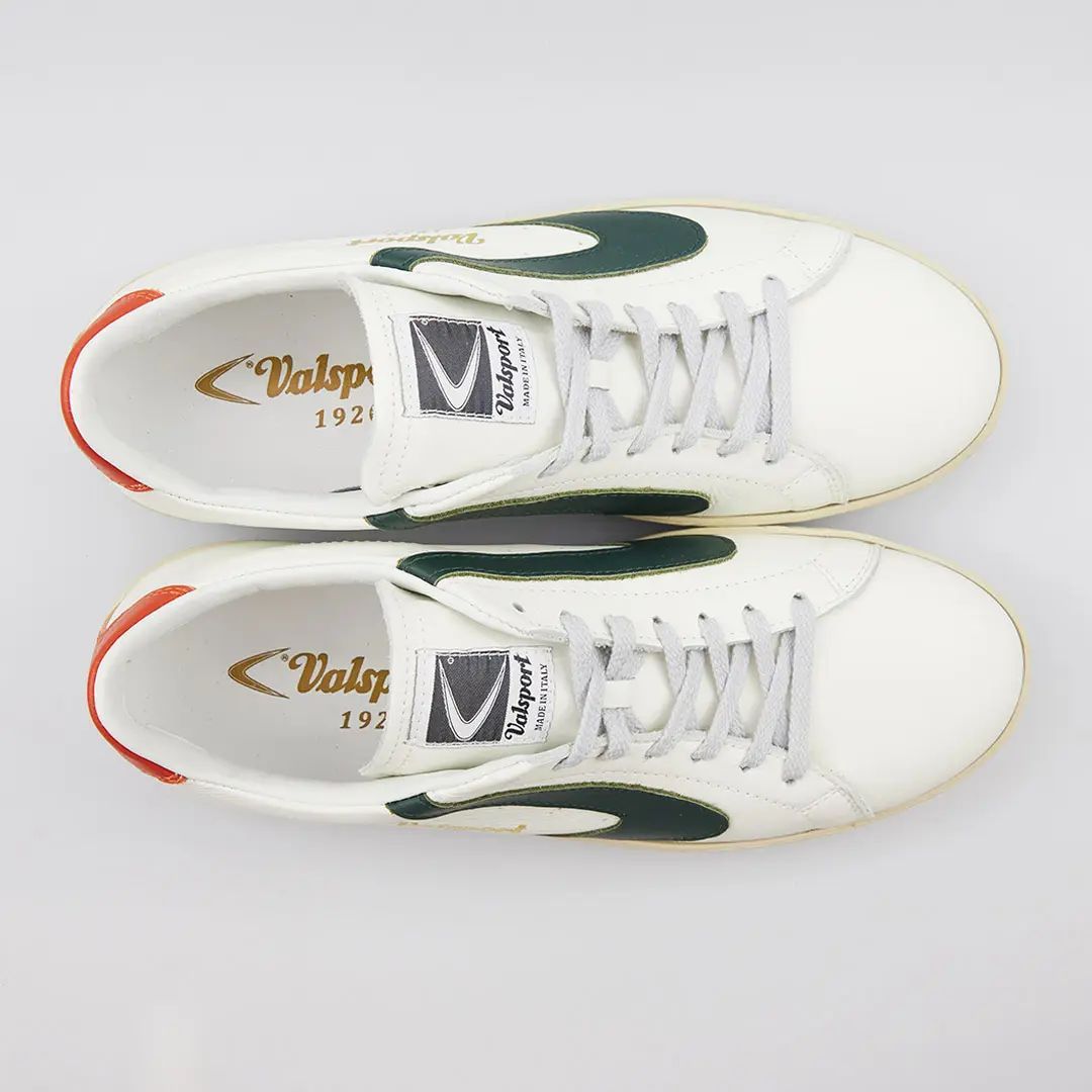 SNEAKERS Uomo VALSPORT 1920 TOURNAMENT MIX - VT2491M BIANCO EVERGREEN ARANCIO
