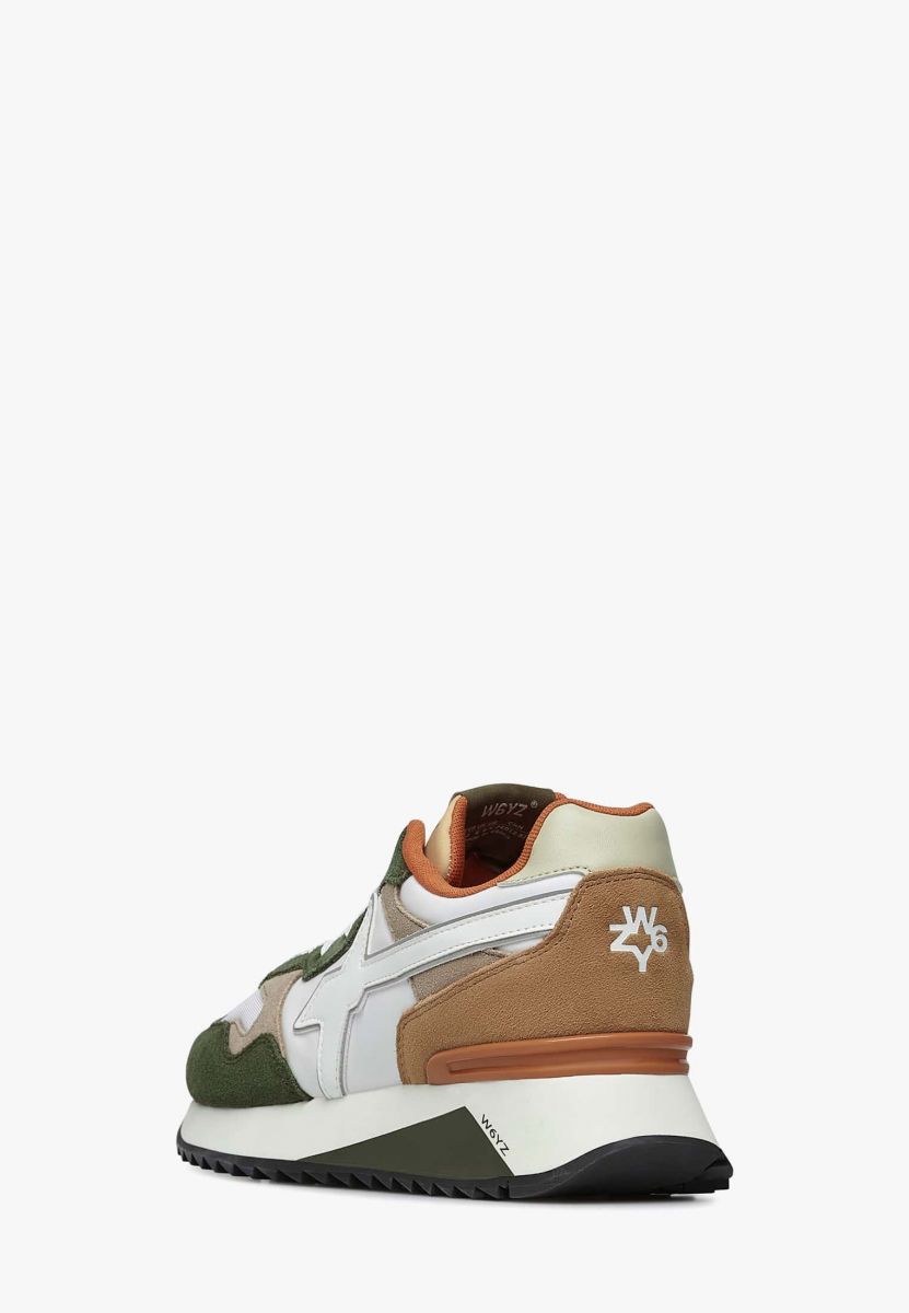 SNEAKERS Uomo W6YZ YAK-M. 2015185-26 2F26 MILITARE/WHT/BROWN
