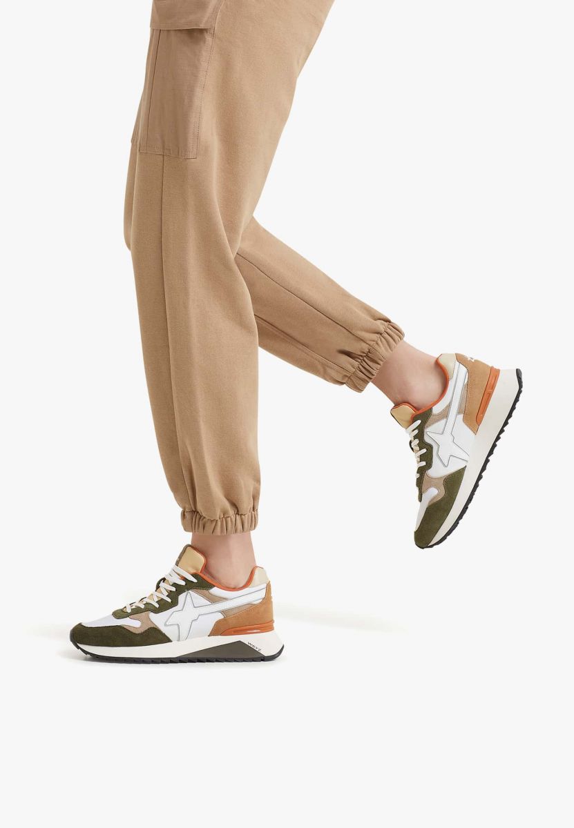 SNEAKERS Uomo W6YZ YAK-M. 2015185-26 2F26 MILITARE/WHT/BROWN