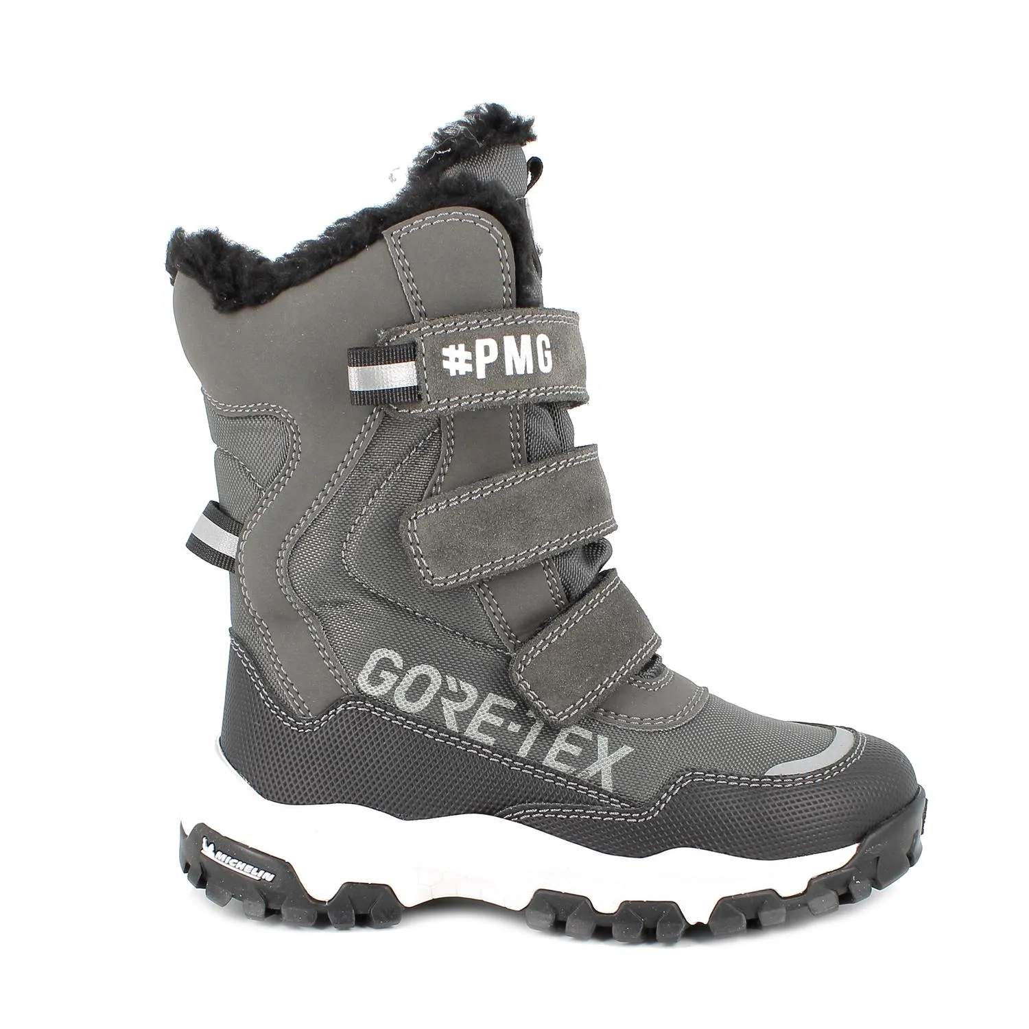 Stivaletti gore-tex da bambino grigio scuro-grigio            