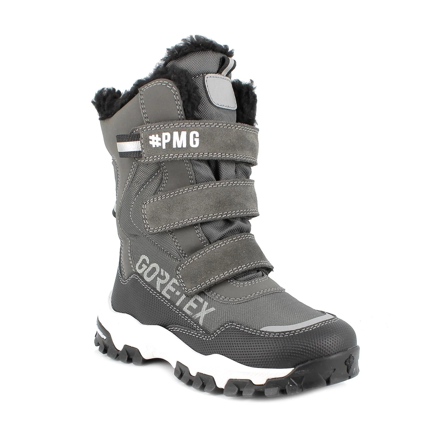 Stivaletti gore-tex da bambino grigio scuro-grigio            