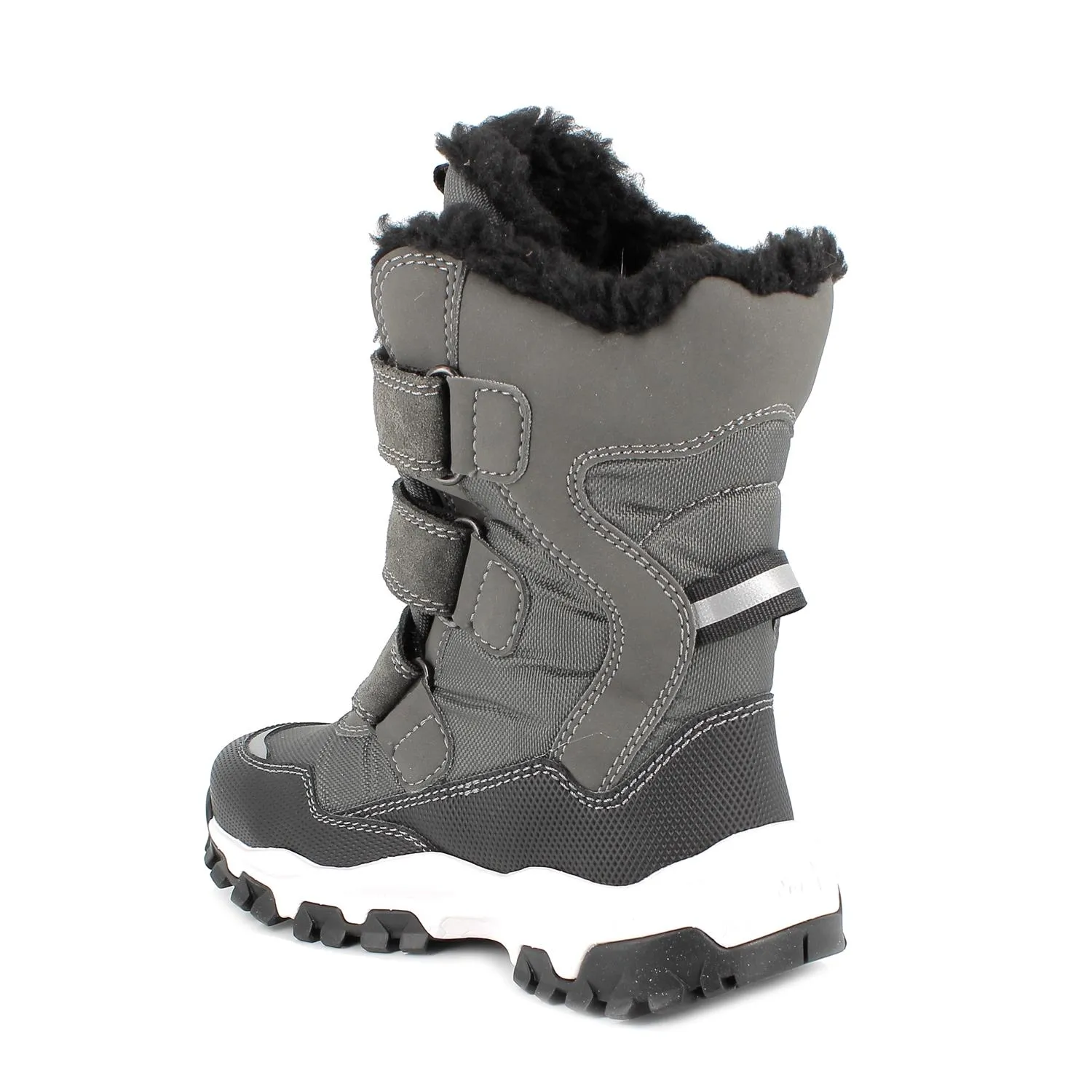 Stivaletti gore-tex da bambino grigio scuro-grigio            