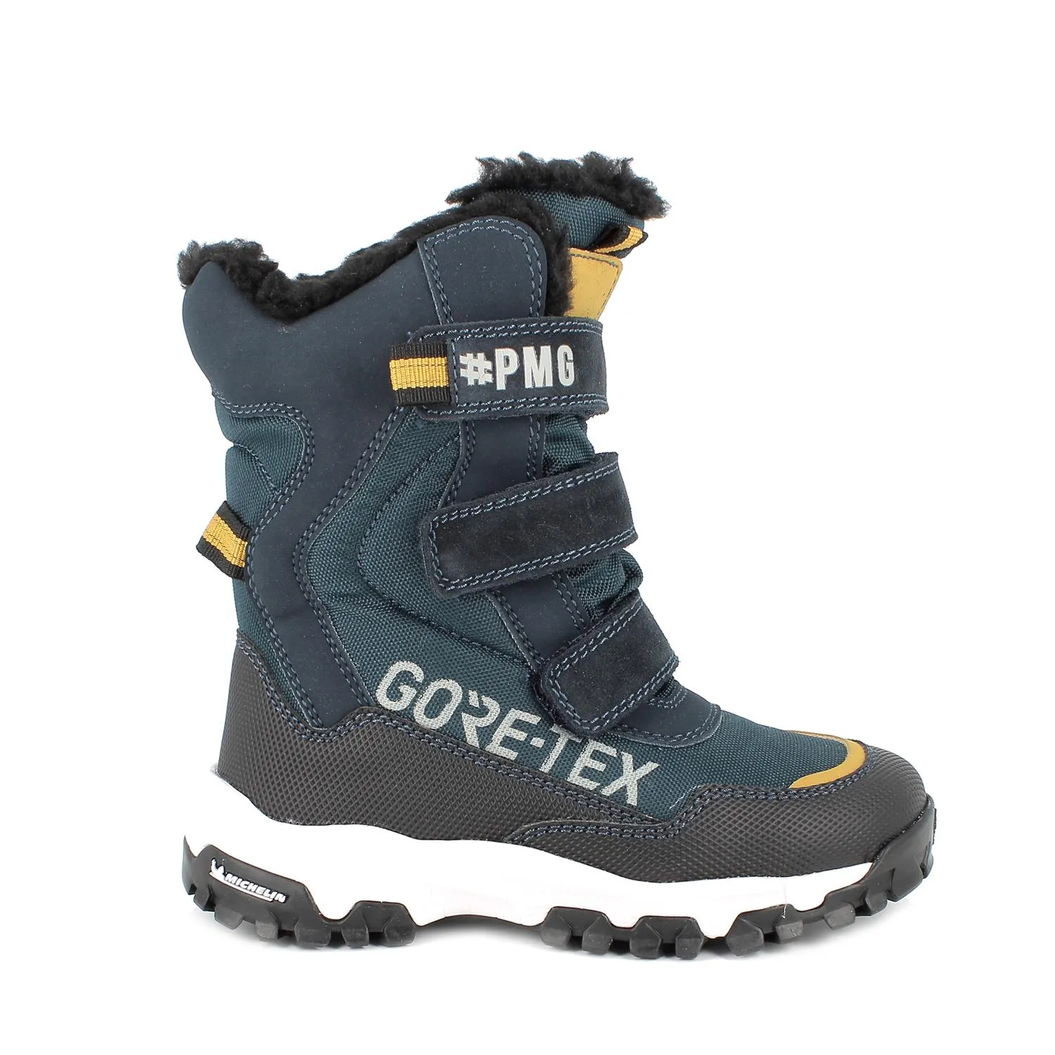 Stivaletti gore-tex da bambino navy-blu petrolio            