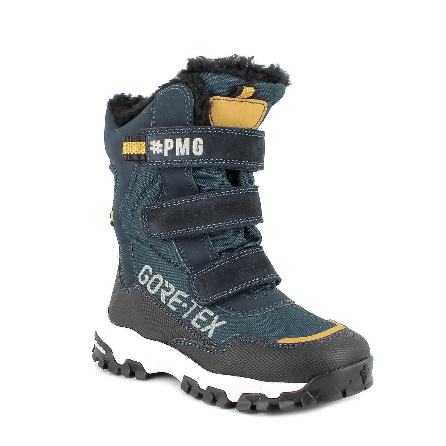 Stivaletti gore-tex da bambino navy-blu petrolio            