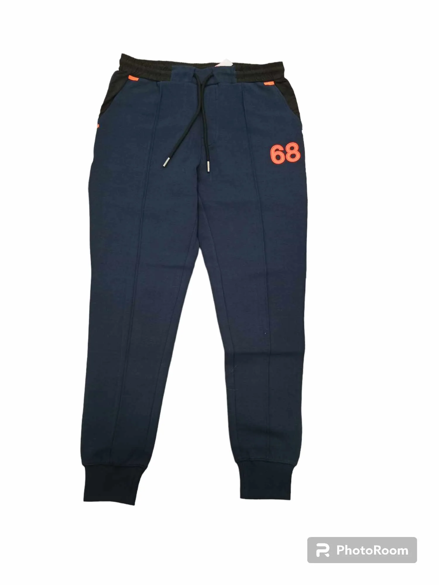 SUN68 Pantalone felpa uomo LONG PANT NYLON DETAIL COTTON FL F43149