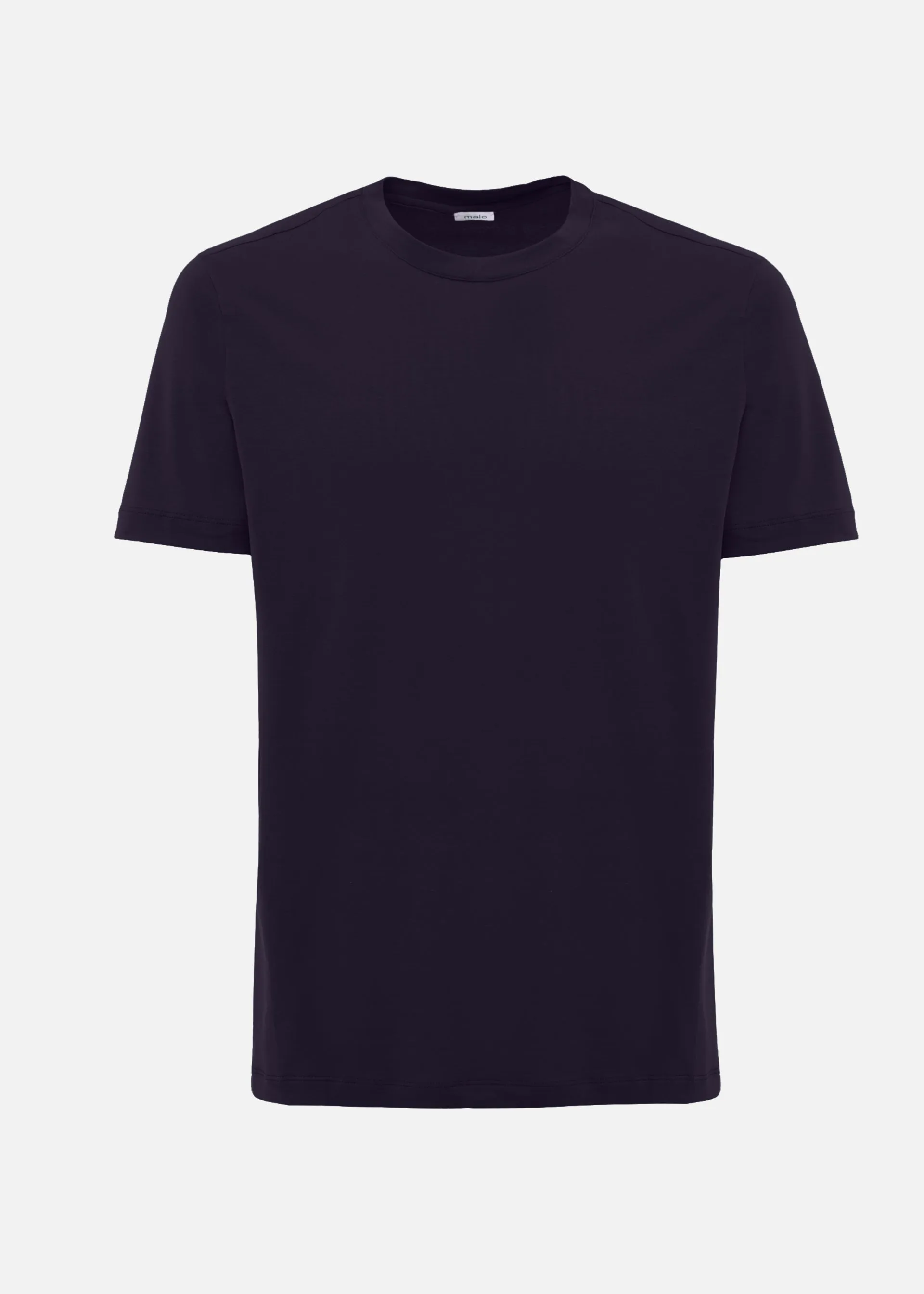 T-shirt girocollo in jersey di cotone