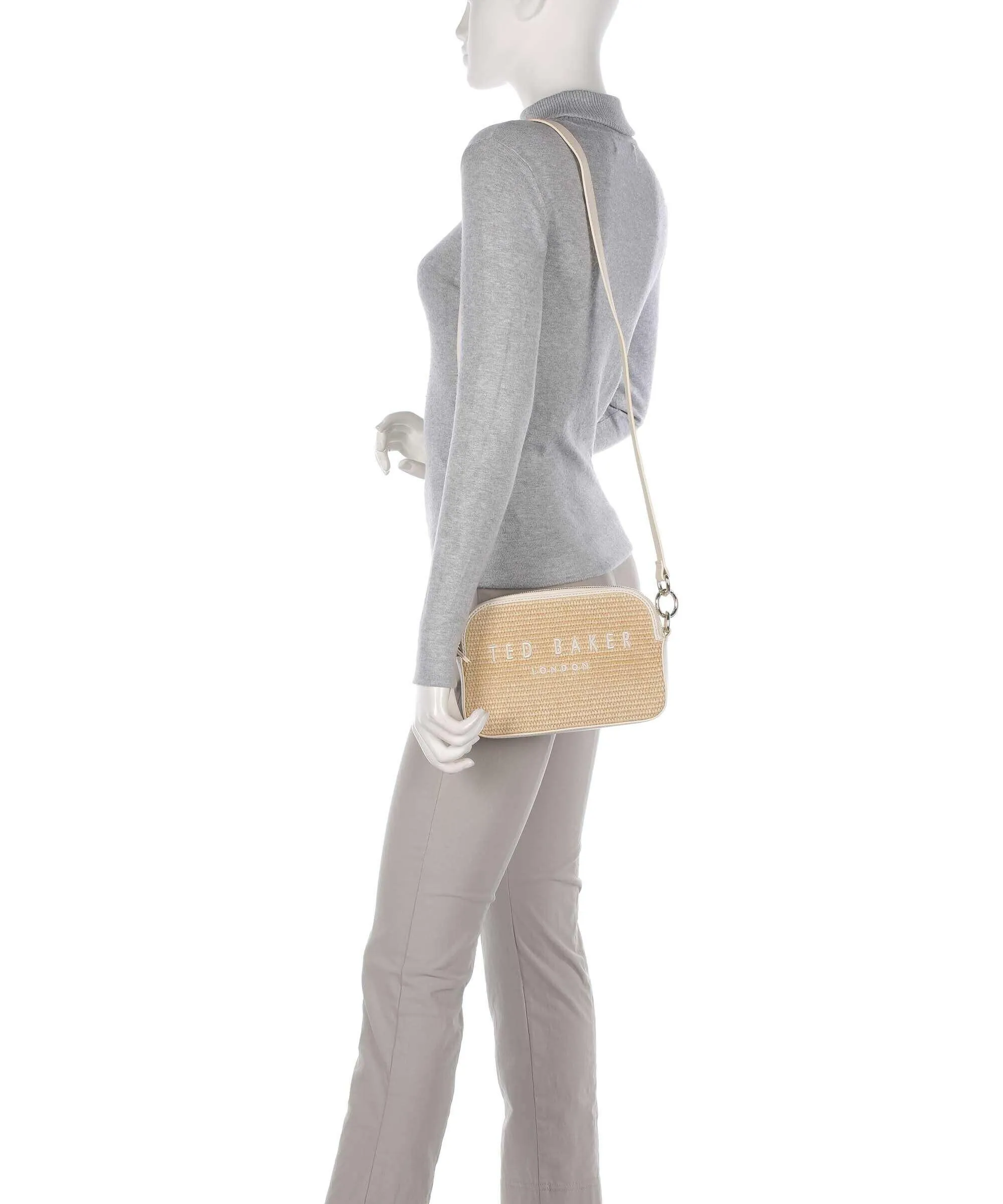  Ted Baker Stelio Borsa a tracolla polipropilene, pelle bovina natura  