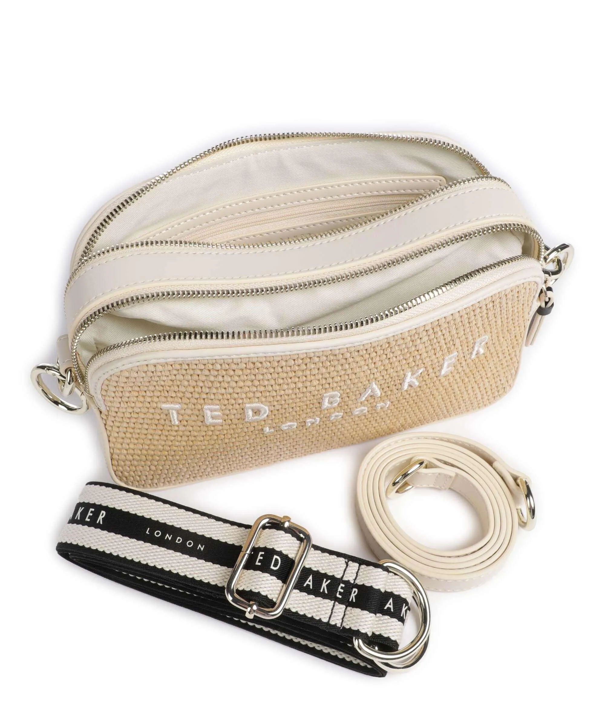 Ted Baker Stelio Borsa a tracolla polipropilene, pelle bovina natura  
