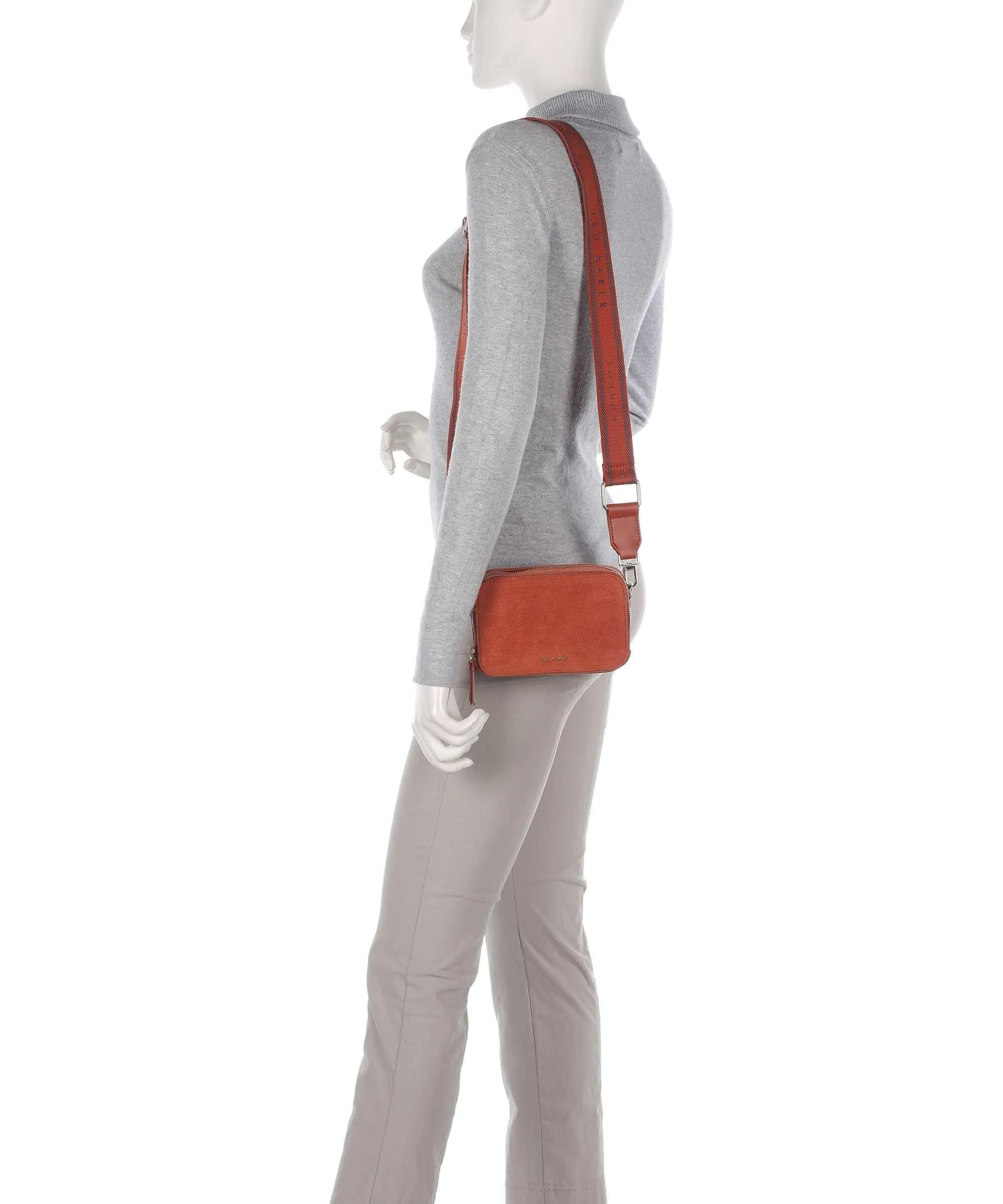  Ted Baker Stunnas Borsa a tracolla pelle bovina ruvida terracotta  