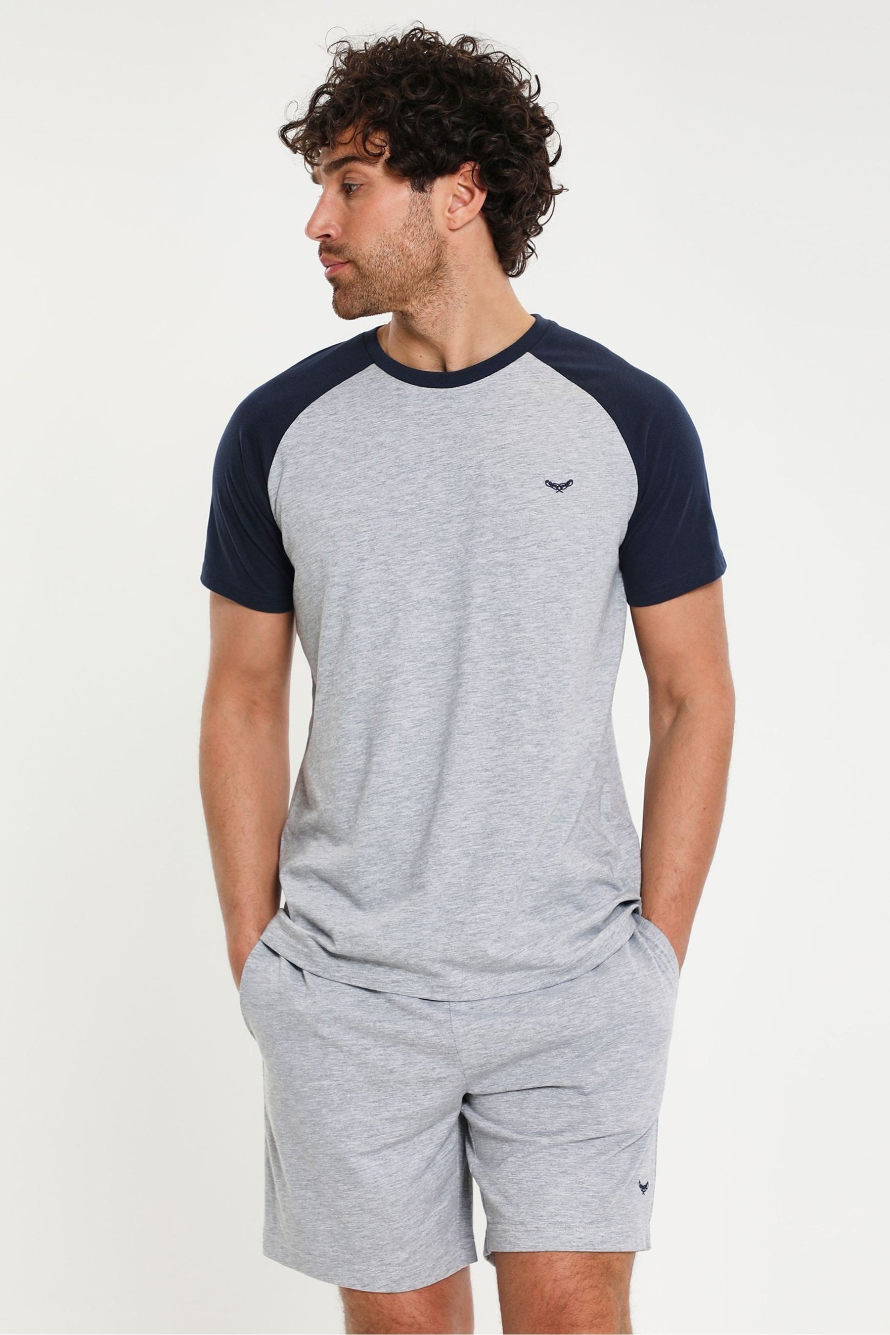 Threadbare Manica corta - Completo pigiama con Blend in cotone 2 Confezione